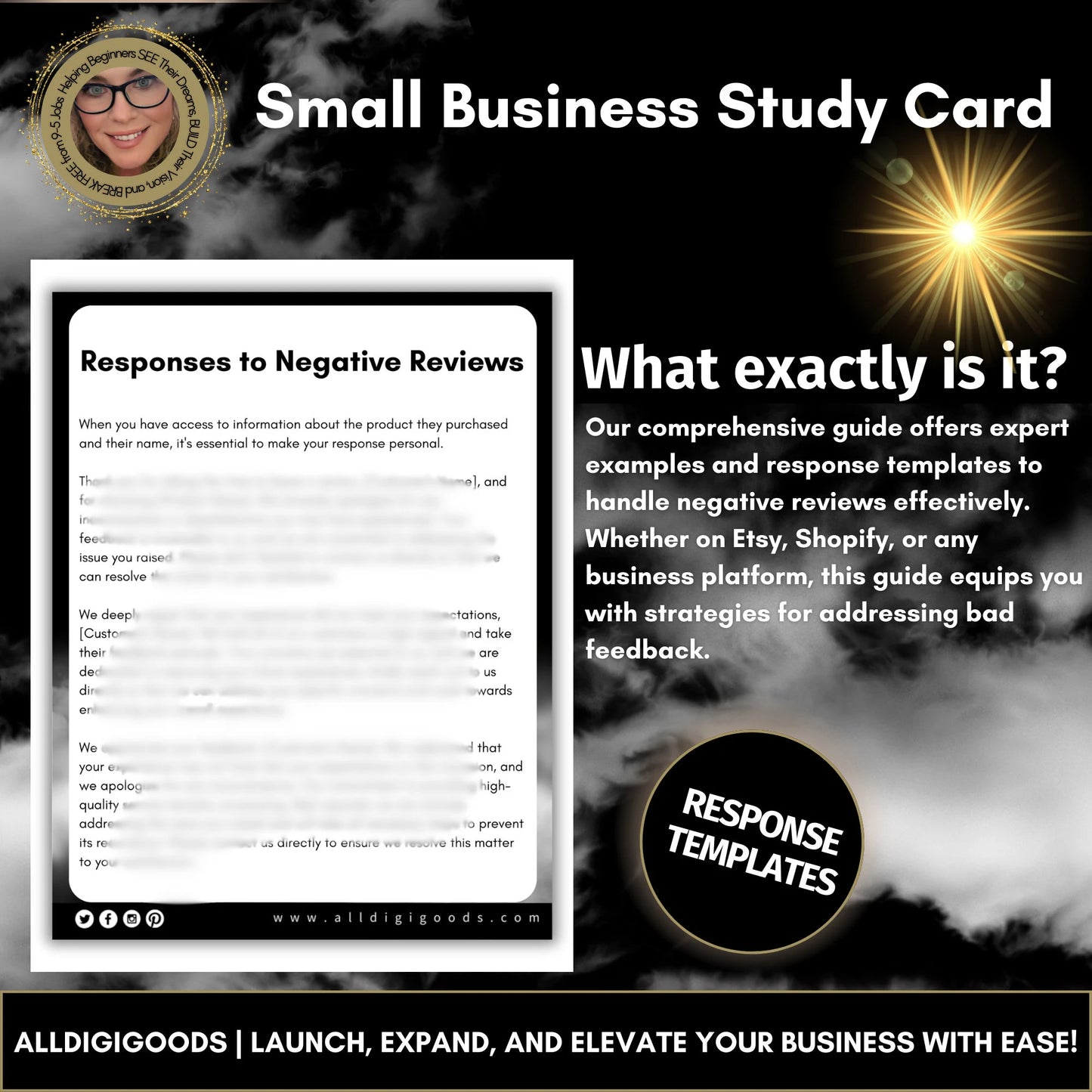 Transforming Negative Reviews into Growth Opportunities: A Guide with Expert Responses and Templates, Including MRR and PLR Rights