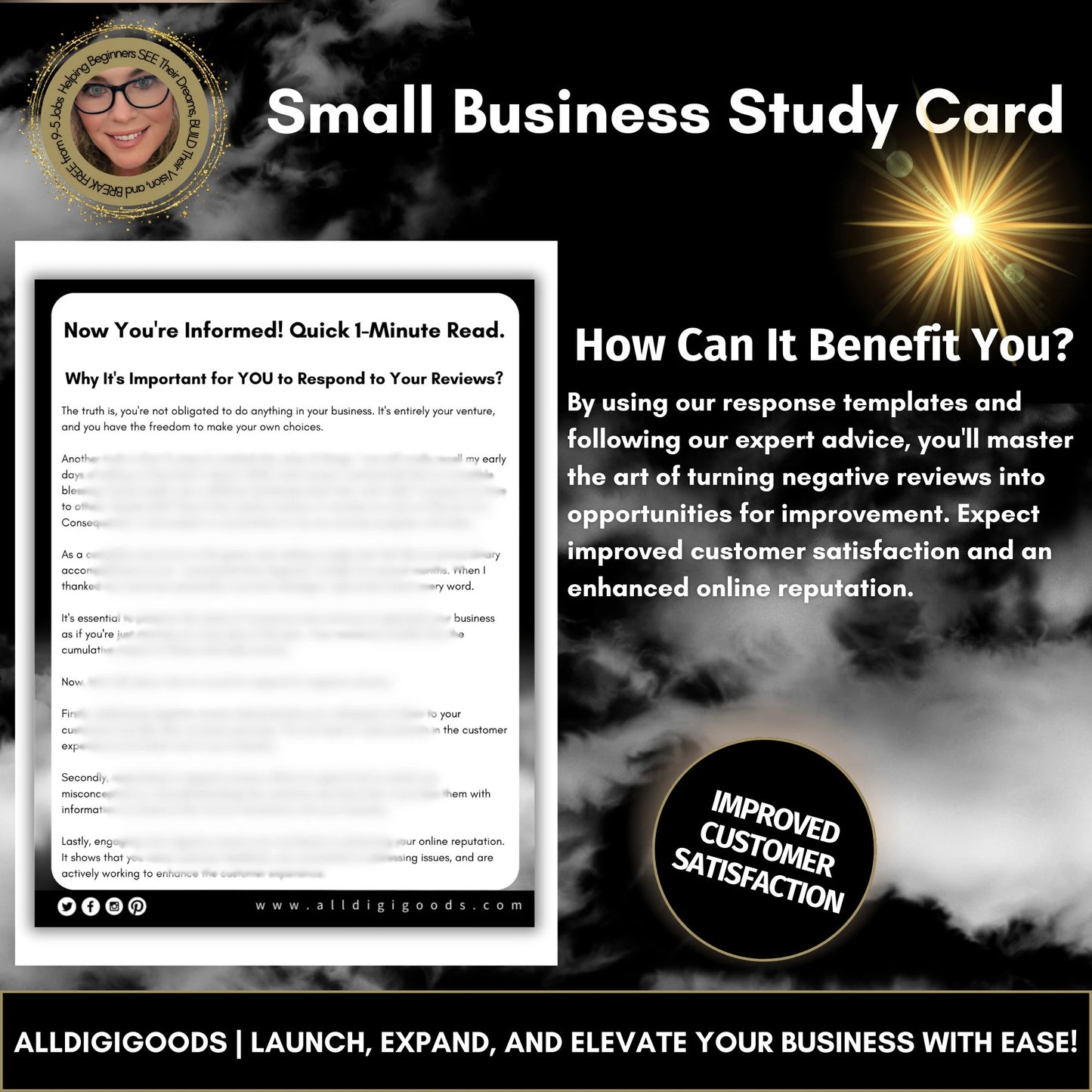 Transforming Negative Reviews into Growth Opportunities: A Guide with Expert Responses and Templates, Including MRR and PLR Rights