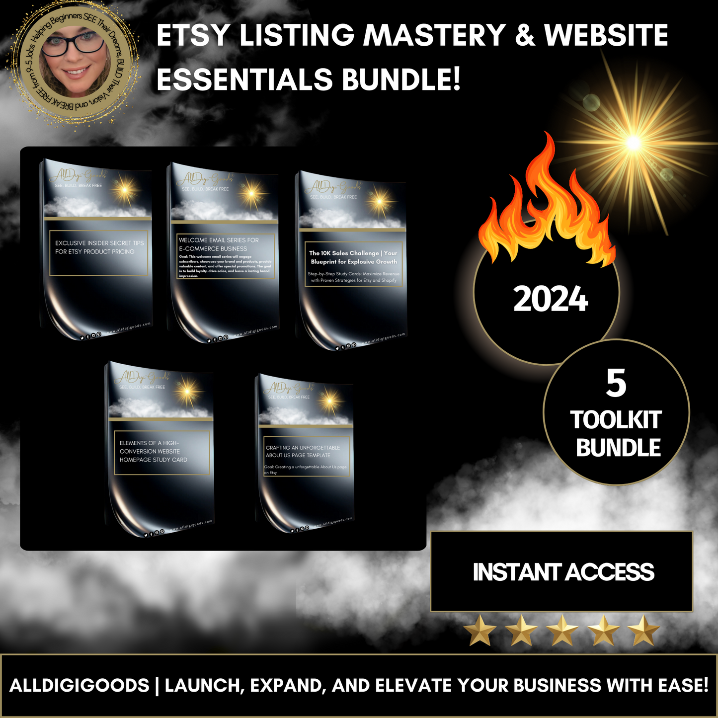 Boost Etsy Sales & Website Success: Listing Mastery, Email Marketing, Shopify Setup Bundle